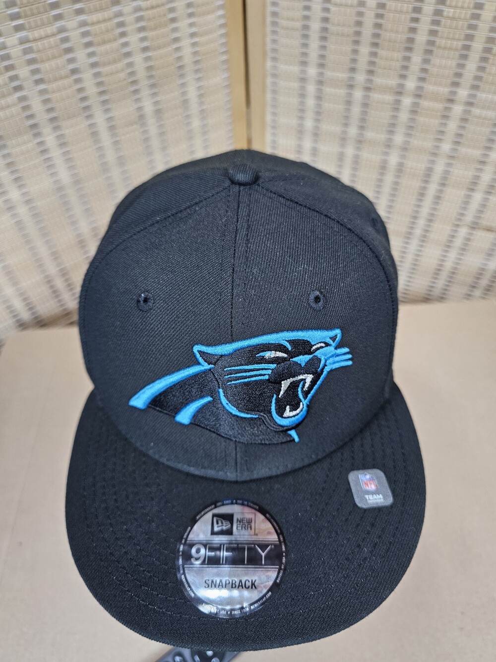 New Era Carolina Panthers 9FIFTY Snapback Hat Navy Blue NFL One Size New